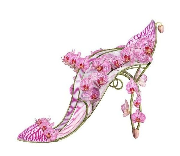 chaussures fleuries