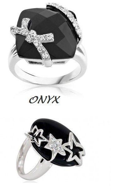 LOT DE 9 PIERRES ONYX RECTANGULAIRES à Sertir - Avec Trous - Occasion - Pour Bijouterie