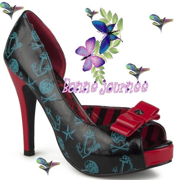 soulier rose ou vert